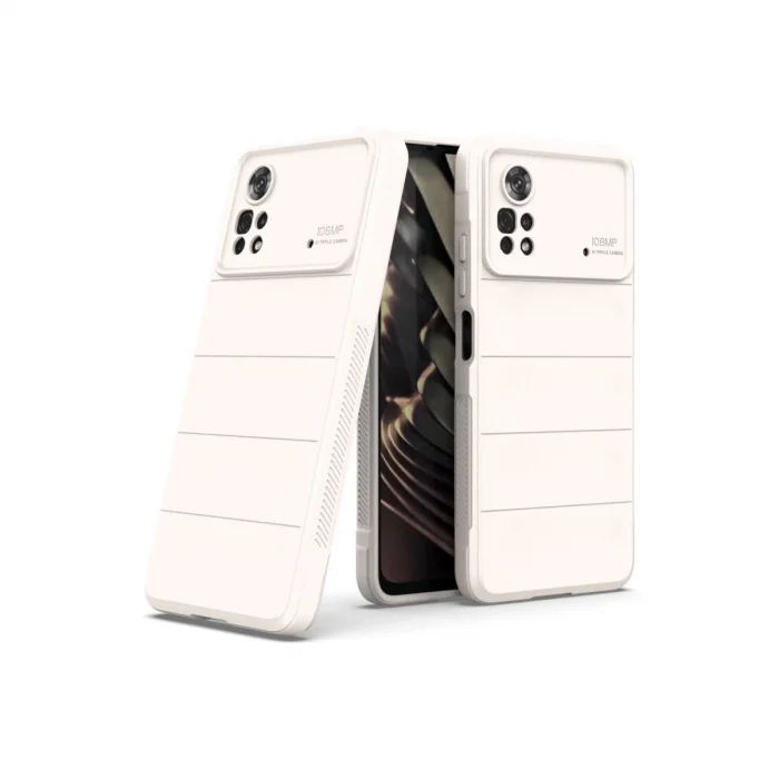 Xiaomi Poco X4 Pro 5g Kılıf Optimum Silikon - Krem