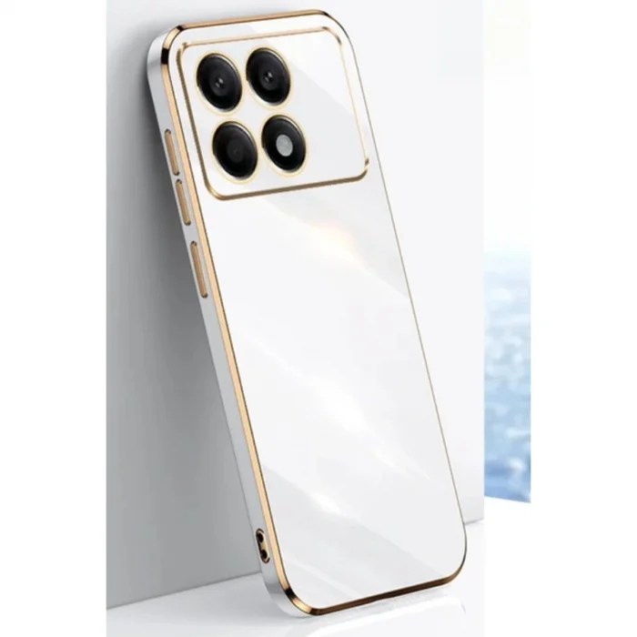 Xiaomi Poco X6 Pro Kılıf Volet Silikon - Beyaz