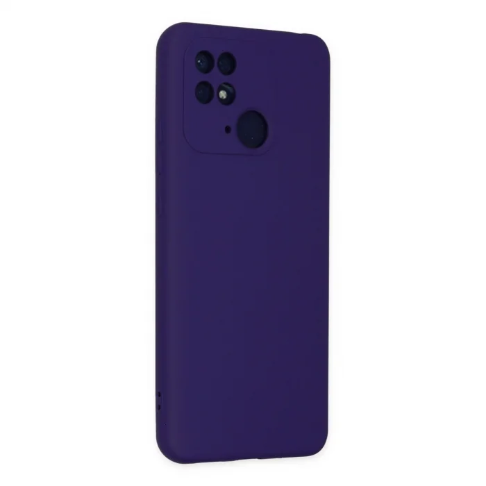 Xiaomi Redmi 10c Kılıf Nano İçi Kadife Silikon - Mor