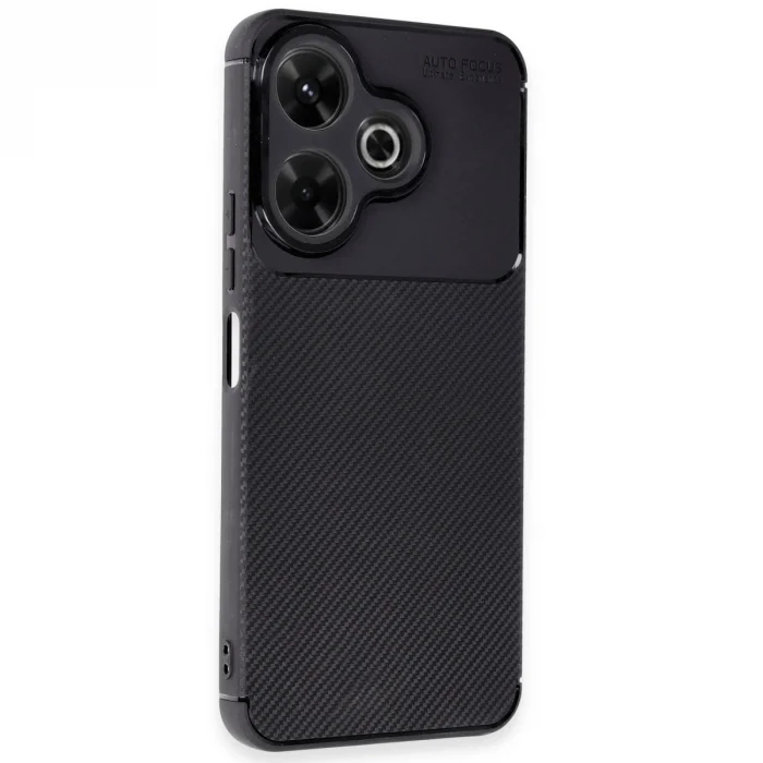 Xiaomi Redmi 13 4g Kılıf Auto Focus Karbon Kapak - Siyah