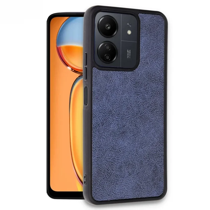 Xiaomi Redmi 13c Kılıf Aras Deri Kapak - Lacivert