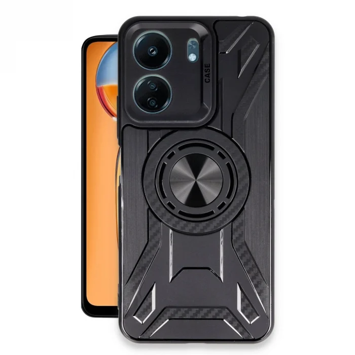 Xiaomi Redmi 13c Kılıf Lincoln Silikon - Siyah