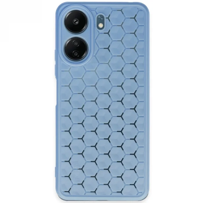 Xiaomi Redmi 13c Kılıf Petek Silikon Kapak - Mavi