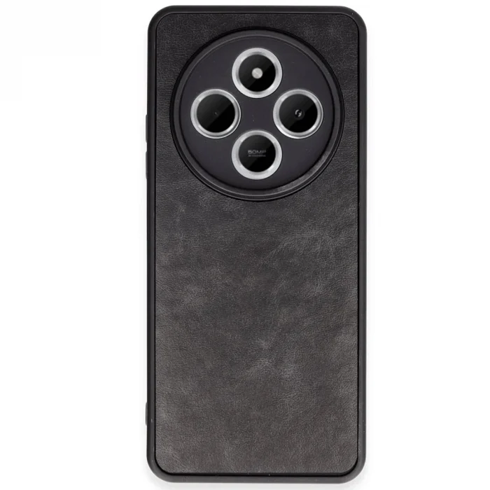 Xiaomi Redmi 14c Kılıf Aras Deri Kapak - Siyah