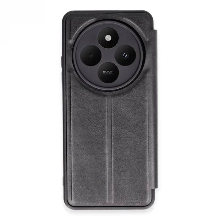 Xiaomi Redmi 14c Kılıf Flip Cover - Siyah