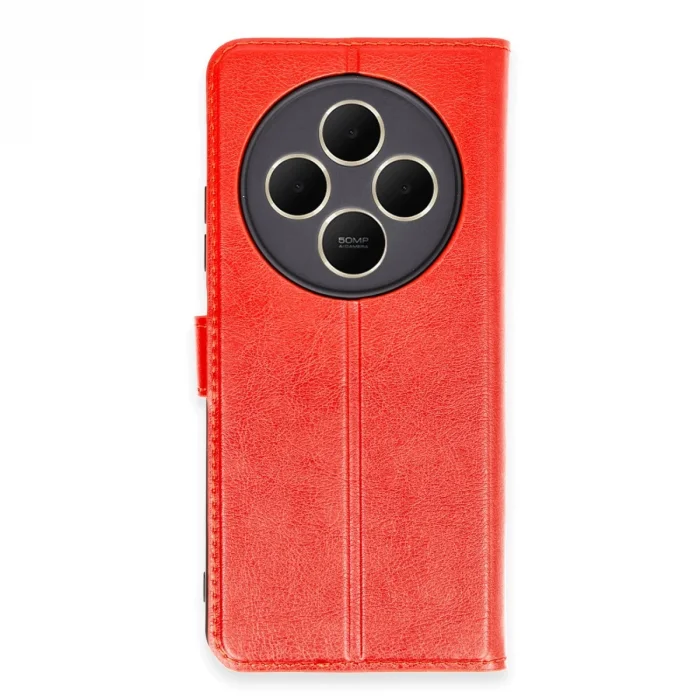 Xiaomi Redmi 14c Kılıf Trend S Plus Kapaklı Kılıf - Kırmızı