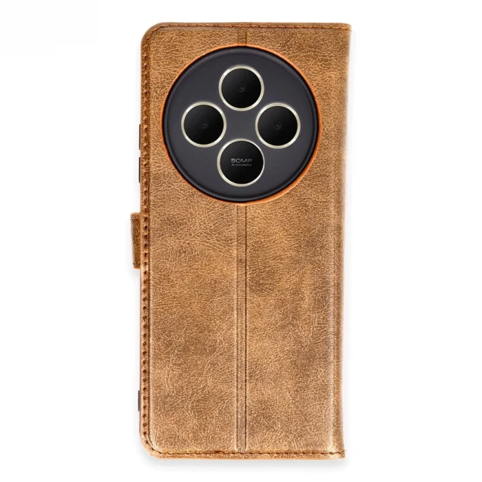 Xiaomi Redmi 14c Kılıf Trend S Plus Kapaklı Kılıf - Taba