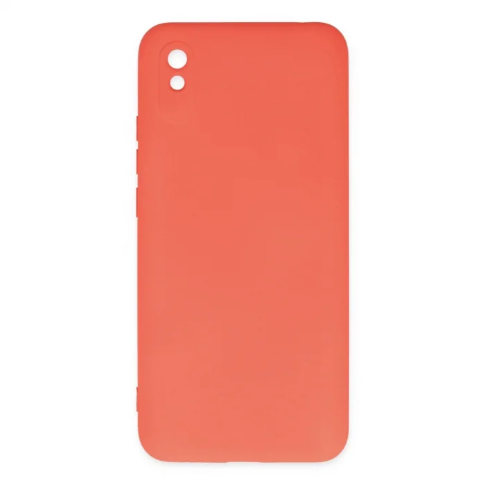 Xiaomi Redmi 9a Kılıf Nano İçi Kadife Silikon - Turuncu