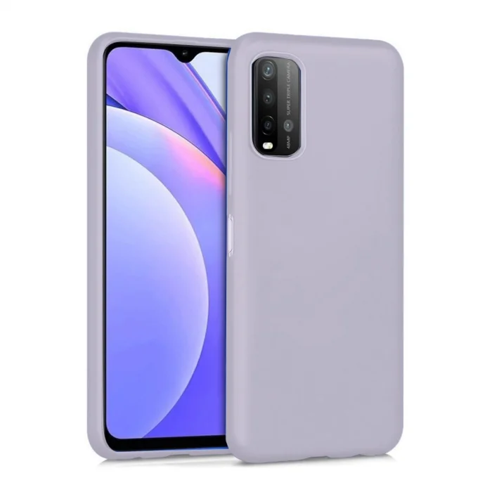 Xiaomi Redmi 9t Kılıf Nano İçi Kadife Silikon - Lila