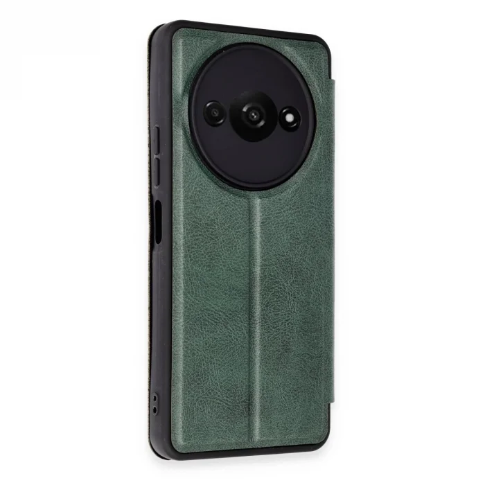 Xiaomi Redmi A3 4g Kılıf Flip Cover - Koyu Yeşil
