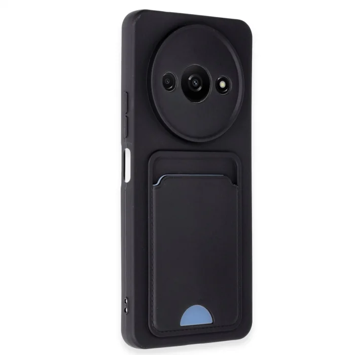 Xiaomi Redmi A3 4g Kılıf Kelvin Kartvizitli Silikon - Siyah
