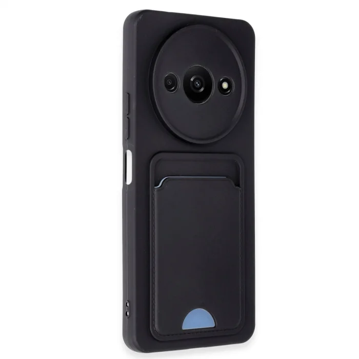 Xiaomi Redmi A3 4g Kılıf Kelvin Kartvizitli Silikon - Siyah