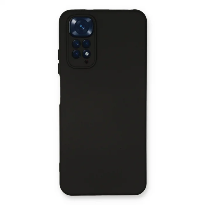 Xiaomi Redmi Note 11 Kılıf Nano İçi Kadife Silikon - Siyah