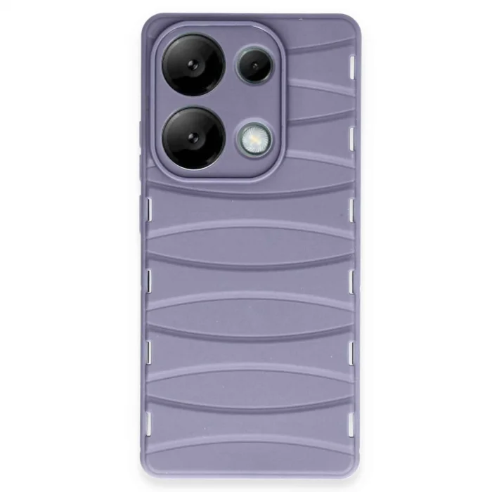 Xiaomi Redmi Note 13 Pro 4g Kılıf Bibercas Silikon Kapak - Lila