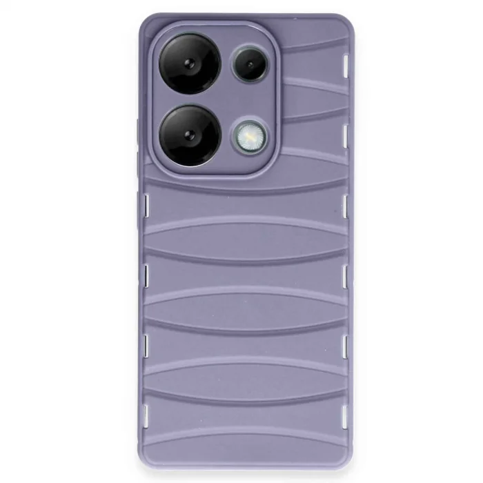 Xiaomi Redmi Note 13 Pro 4g Kılıf Bibercas Silikon Kapak - Lila