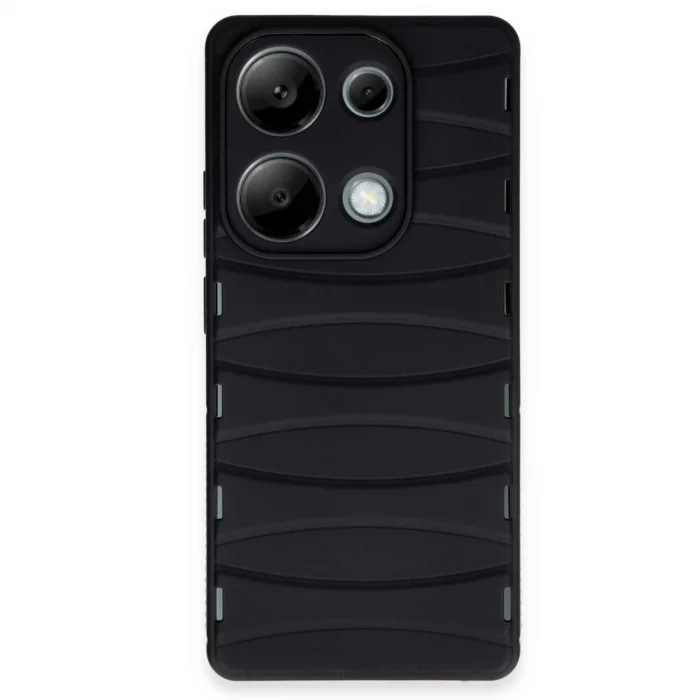 Xiaomi Redmi Note 13 Pro 4g Kılıf Bibercas Silikon Kapak - Siyah