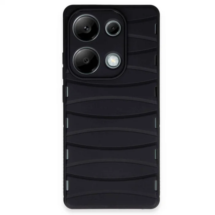 Xiaomi Redmi Note 13 Pro 4g Kılıf Bibercas Silikon Kapak - Siyah