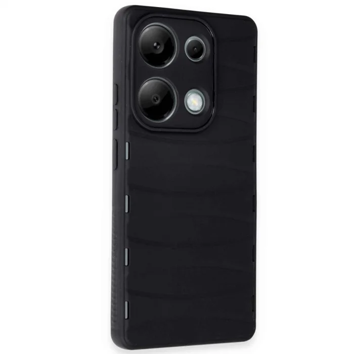 Xiaomi Redmi Note 13 Pro 4g Kılıf Bibercas Silikon Kapak - Siyah