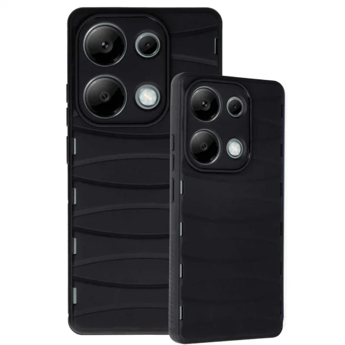 Xiaomi Redmi Note 13 Pro 4g Kılıf Bibercas Silikon Kapak - Siyah