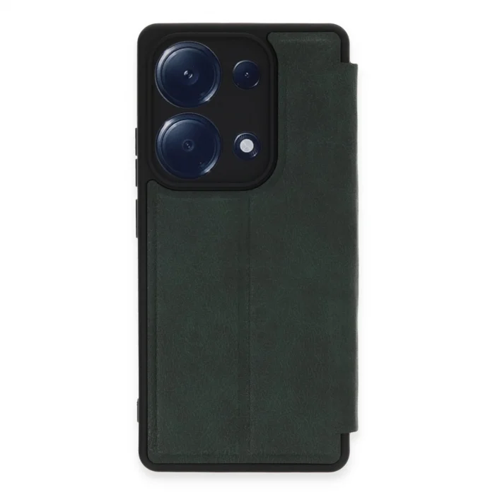 Xiaomi Redmi Note 13 Pro 4g Kılıf Flip Cover - Koyu Yeşil