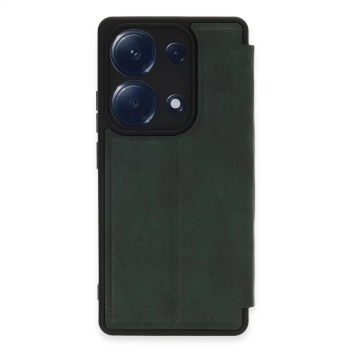 Xiaomi Redmi Note 13 Pro 4g Kılıf Flip Cover - Koyu Yeşil