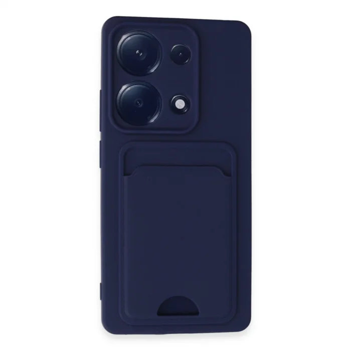 Xiaomi Redmi Note 13 Pro 4g Kılıf Kelvin Kartvizitli Silikon - Lacivert