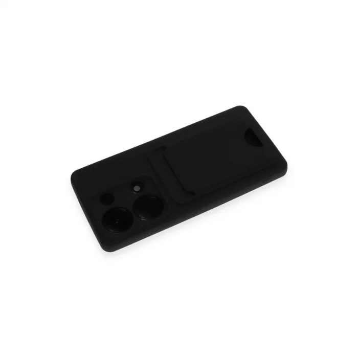 Xiaomi Redmi Note 13 Pro 4g Kılıf Kelvin Kartvizitli Silikon - Siyah