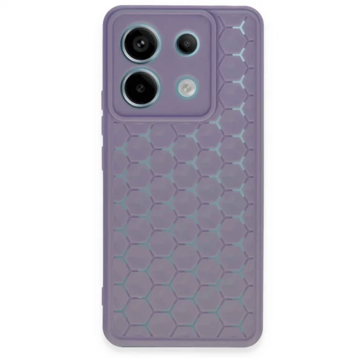 Xiaomi Redmi Note 13 Pro 5g Kılıf Petek Silikon Kapak - Lila