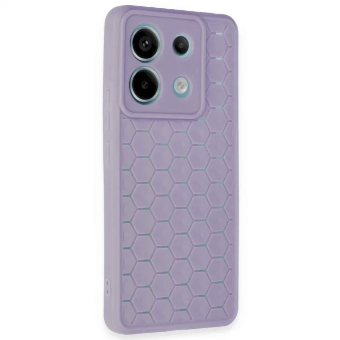 Xiaomi Redmi Note 13 Pro 5g Kılıf Petek Silikon Kapak - Lila