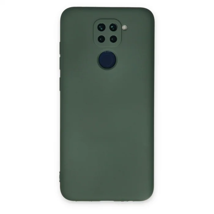 Xiaomi Redmi Note 9 Kılıf Nano İçi Kadife Silikon - Koyu Yeşil
