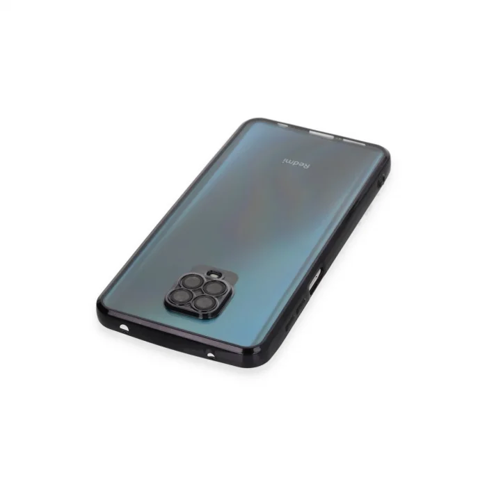 Xiaomi Redmi Note 9 Pro Kılıf Razer Lensli Silikon - Siyah