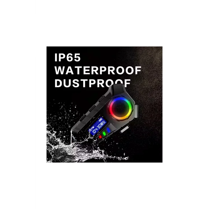Y30 Kask Kulaklık Bluetooth Motosiklet Kulaklık Rgb Radyolu Intercom