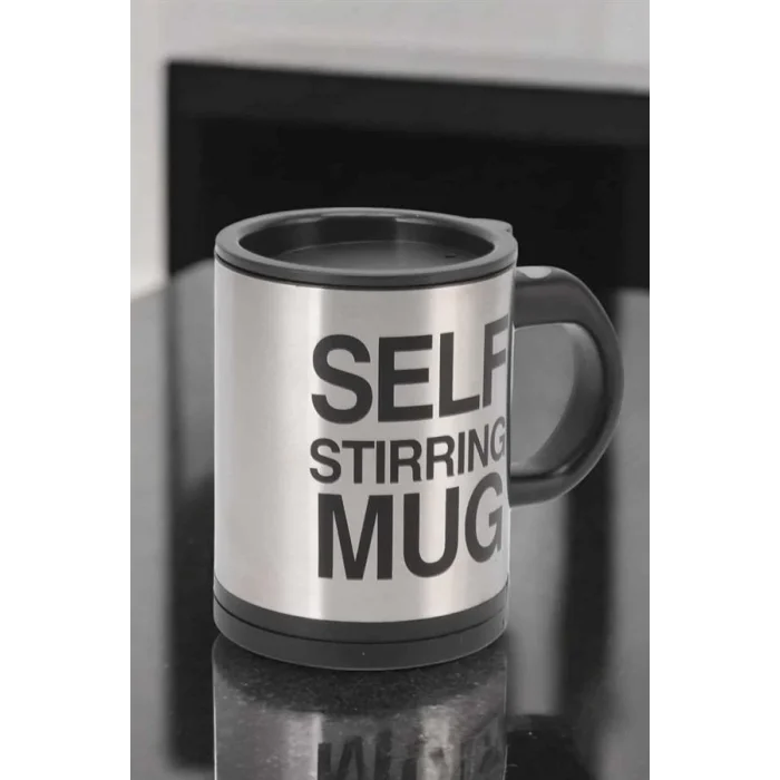 Yazılı Mug Kupa Karıştırıcı Özelliği Ve Paslanmaz Çelik