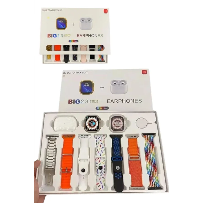 Yeni Nesil 7 Kordonlu Arama Bildirim Özellikli Kulaklık Hediyeli Akıllı Saat