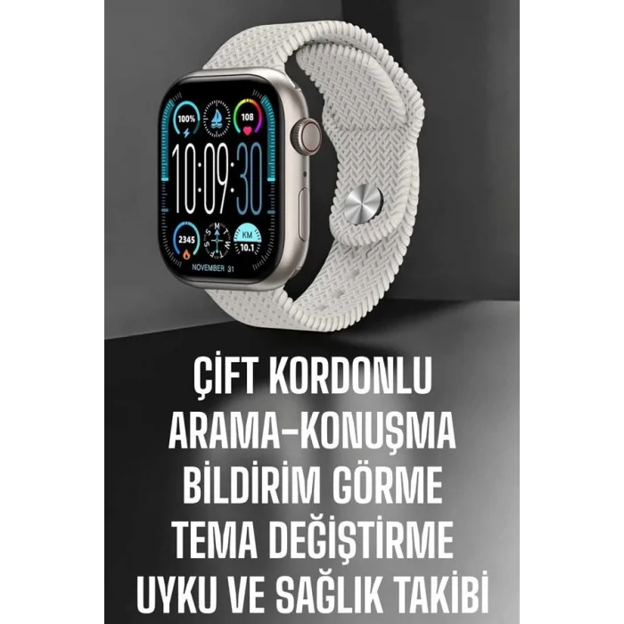 Yeni Nesil Akıllı Saat Arama Cevaplama GPS Takibi Adımsayar NFC Özelliği