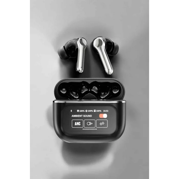 Yeni Nesil Bluetooth Kulaklık Ekranlı Yüksek Ses Kaliteli Uzun Şarj Süreli