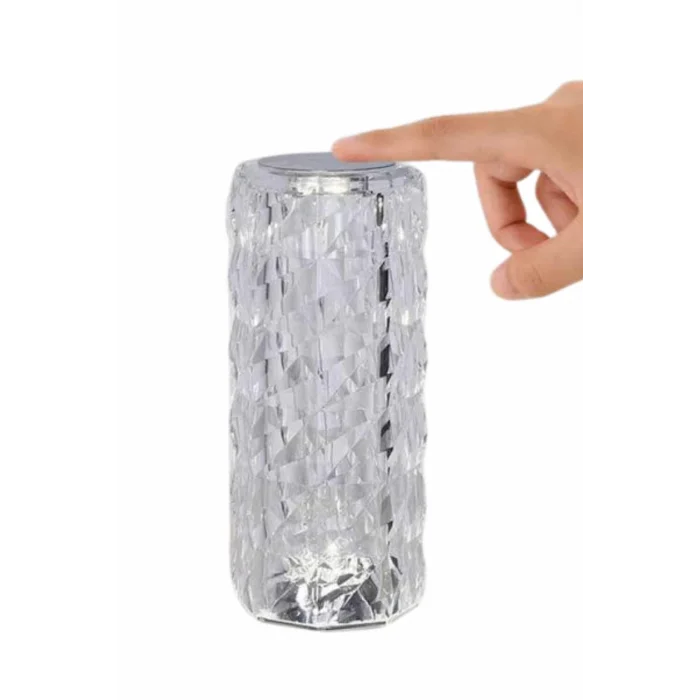 Yeni Nesil Modern Kristal Masa ve Gece Lambası Dokunmatik Renk Değiştirebilen