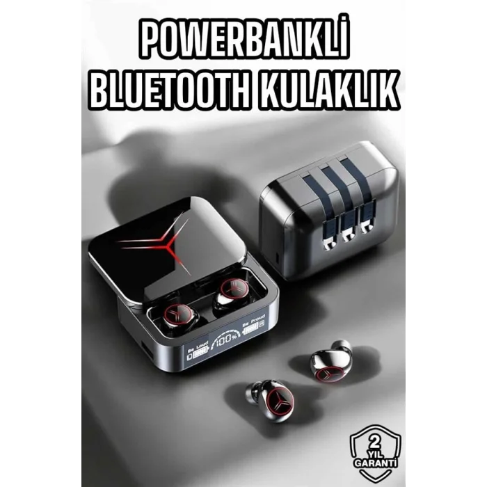 Yeni Nesil Powerbankli Bluetooth Bağlantılı Kablosuz Kulaklık