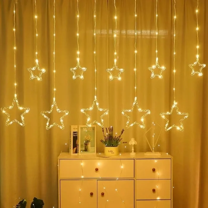 Yıldız Perde Led 10 Saçaklı