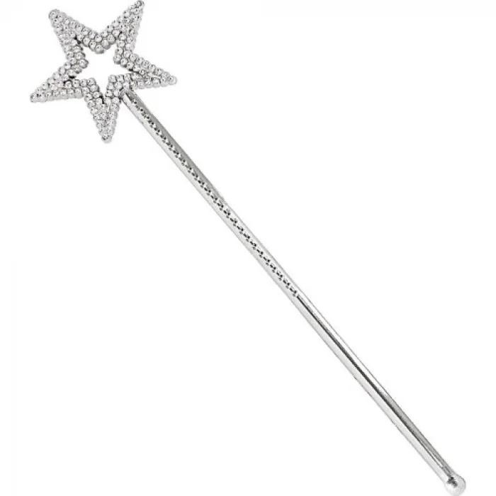 Yıldız Şekilli Peri Asası Gümüş Renk
