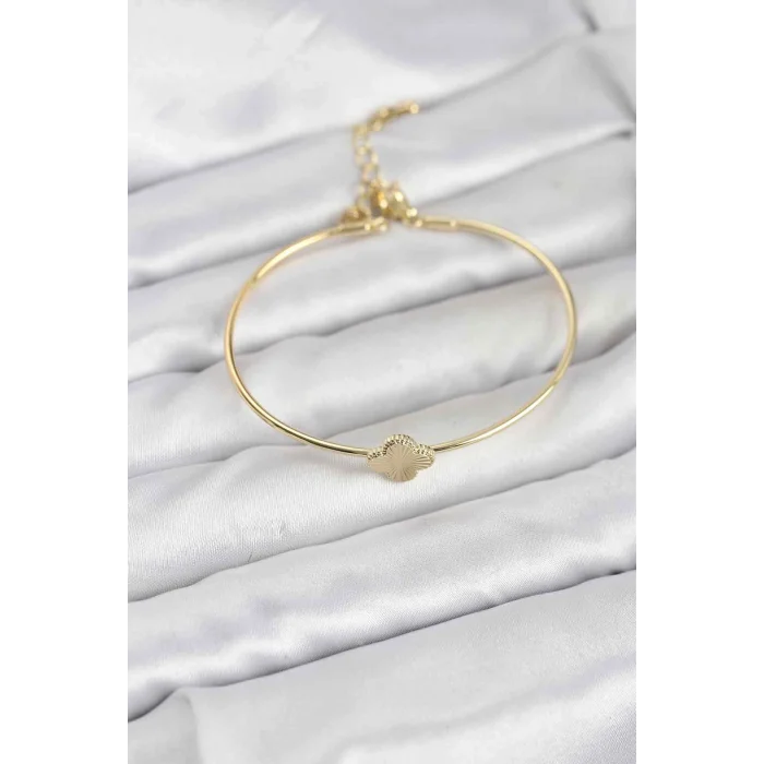 Yonca Model Gold Renk Kadın Bileklik