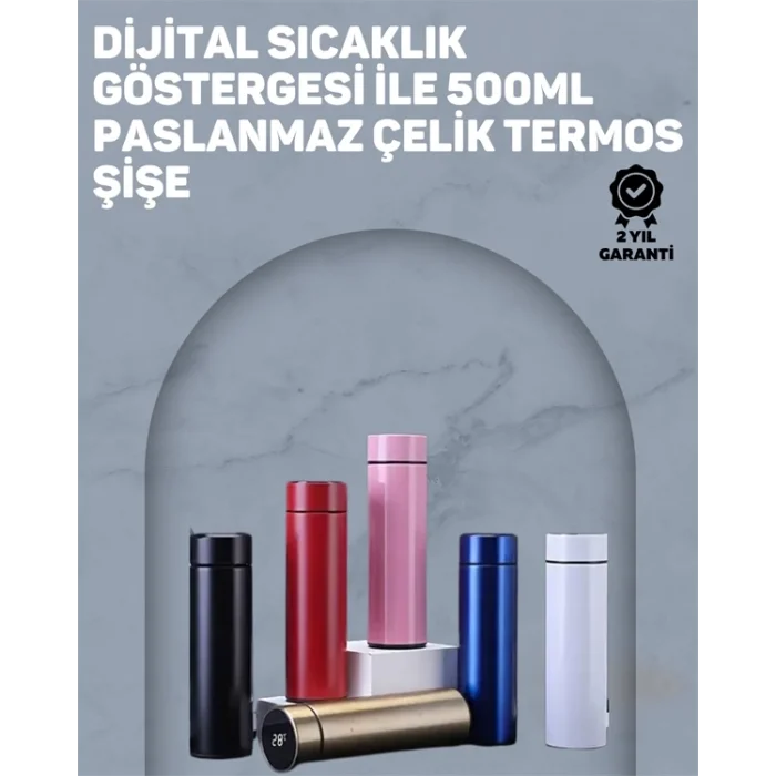 Yüksek Isı Korumasına Sahip Taşınabilir Çelik Termos