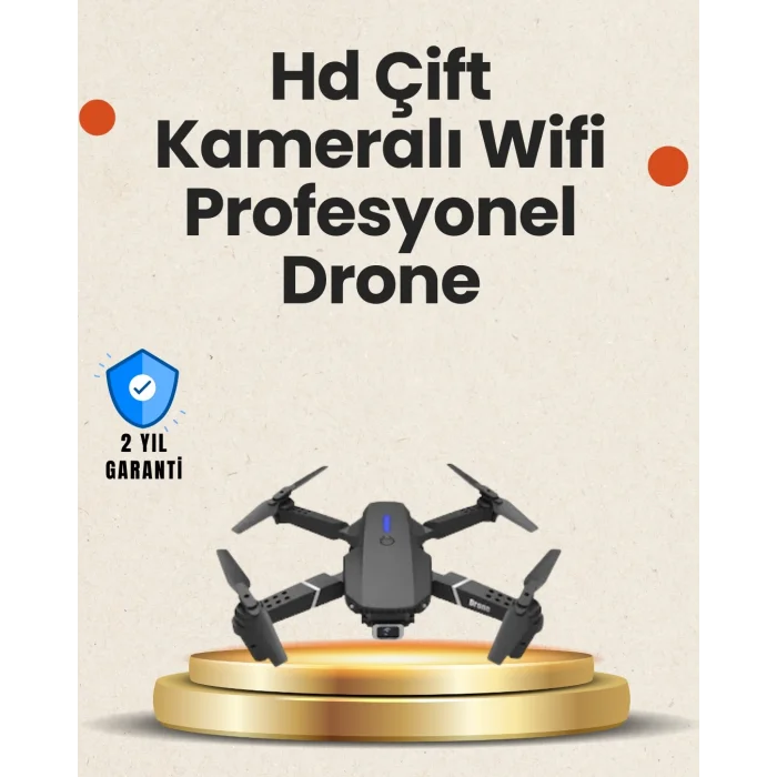 Yükseklik Sabitlemeli Katlanabilir Drone 1080P 4K Kamera Seçenekli