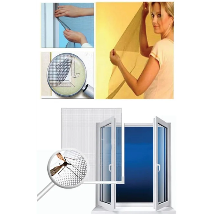 Yumurcak Shop® Tüm Cam Pencere Kapılara Uyumlu Tek Kanat Pencere Sinekliği