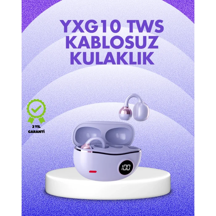YXG10 Kablosuz Kulaklık – Bluetooth 5.4 Dokunmatik LED Ekranlı Şarj Kutusu