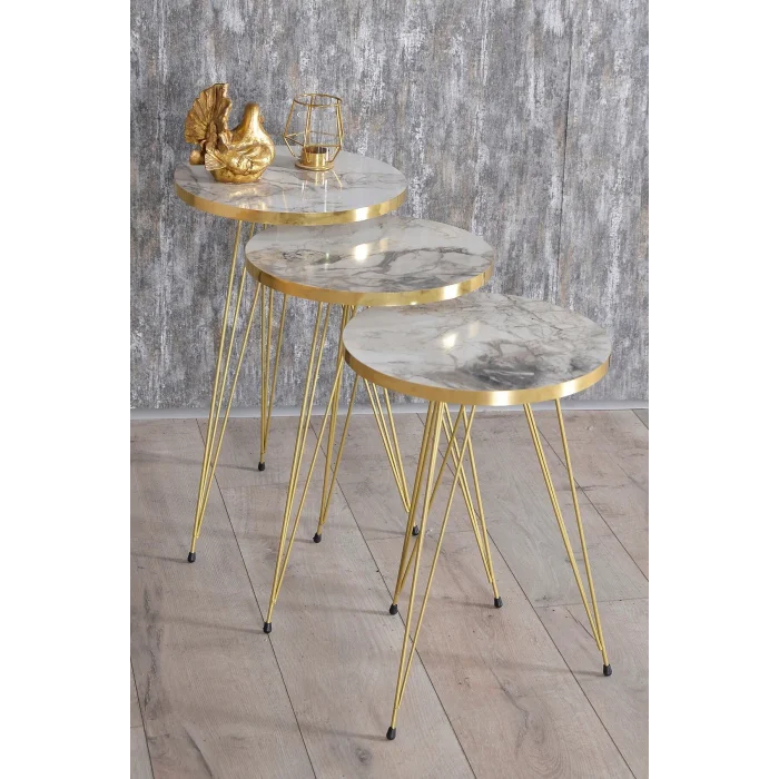 Zigon Sehpa Gold Efes Tel