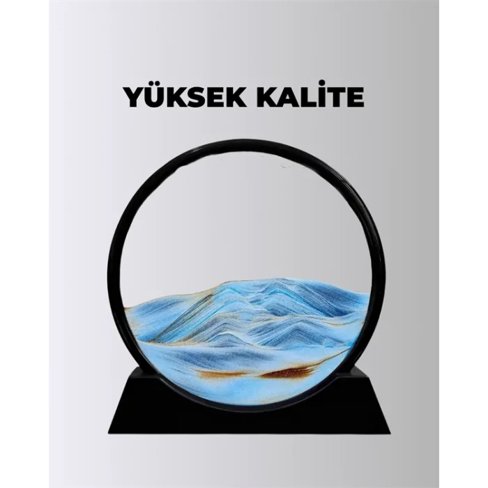 Zihin Açıcı Kum Manzarası – 3D Dinamik Kum Tablosu, Dekoratif, Dönüştükçe Yenilenen Sakinleştirici Sanat Eseri