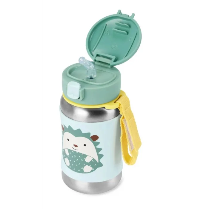 Zoo Pipetli Paslanmaz Çelik Suluk 350 ml Kirpi