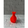 11 cm Turuncu Kalp Formlu Mini Vazo Estetik Dekoratif Obje