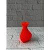 11 cm Turuncu Kalp Formlu Mini Vazo Estetik Dekoratif Obje